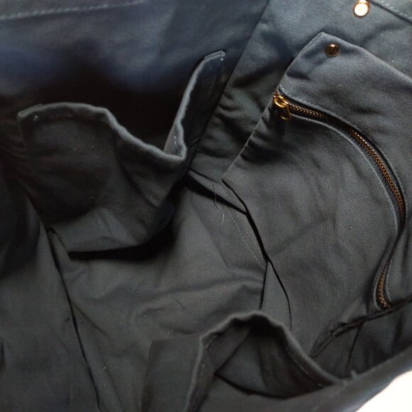 FEED PROJECTS Canvas Market Tote Teal *LOVELY* - Picture 9 of 11